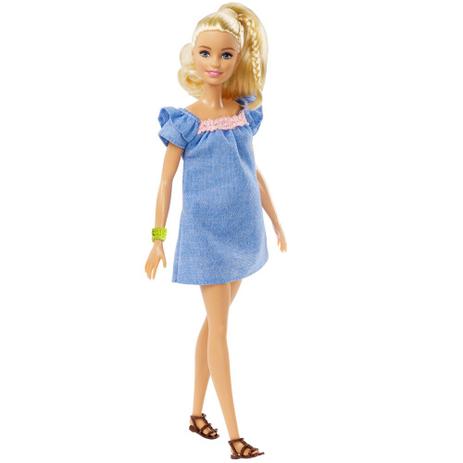 Boneca Barbie - Série Fashionista - Original - Vestido Jeans - Mattel Menor preço em Boneca Barbie - Série Fashionista - Original - Vestido Jeans - Mattel