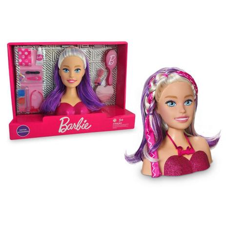 Boneca Barbie Styling Faces da Pupee Licenciada Mattel Menor preço em Boneca Barbie Styling Faces da Pupee Licenciada Mattel