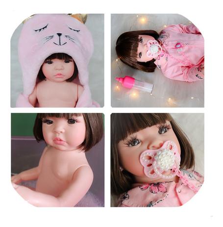 Boneca Bebe Reborn Mais Linda Do Mundo Corpo De Silicone Que Pode Dar Banho Realista Minha Boneca Bebe Reborn Bonecas Magazine Luiza