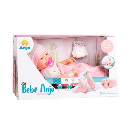 Boneca Bebe Anjo Collection Body Estilo Reborn Bonecas Magazine Luiza