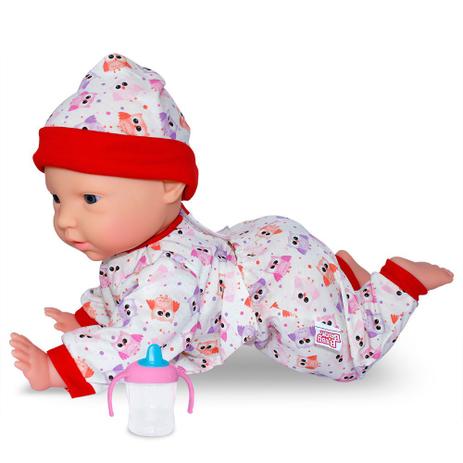 Boneca Bebê - Dudu Engatinha - Roupa Corujinha - Baby Brink - Novabrink Menor preço em Boneca Bebê - Dudu Engatinha - Roupa Corujinha - Baby Brink - Novabrink