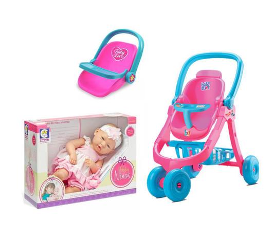 Boneca Bebe Ninos C Carrinho Babyalive Bebe Conforto Love Cotiplas Usual Bonecas Magazine Luiza