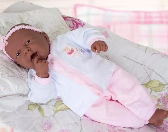 Boneca bebe ninos negro estilo reborn cotiplas Menor preço em Boneca bebe ninos negro estilo reborn cotiplas