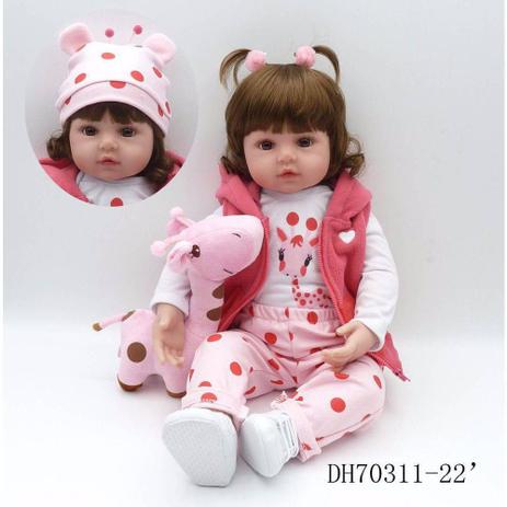 Boneca Bebê Reborn Menina 48cm Realista Menor preço em Boneca Bebê Reborn Menina 48cm Realista