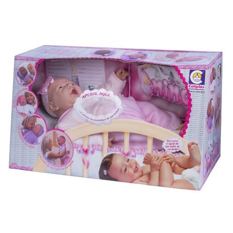 Boneca Bebê Sorrindo - Coleção Ninos - Macacão Rosa com pontinhos- Cotiplás - Cotiplas é ruim? Boneca Bebê Sorrindo - Coleção Ninos - Macacão Rosa com pontinhos- Cotiplás - Cotiplas é boa?