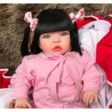 Boneca Bebê Tipo Reborn - Kit Acessórios - Carinha de anjo Menor preço em Boneca Bebê Tipo Reborn - Kit Acessórios - Carinha de anjo