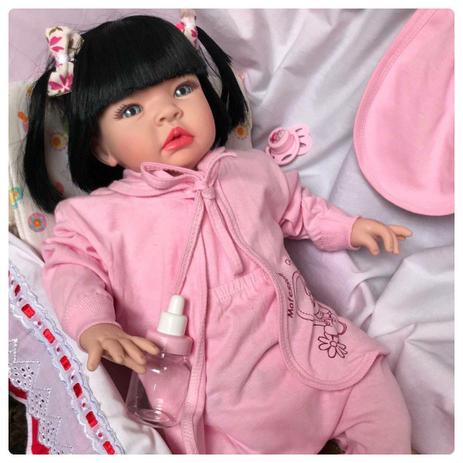 Boneca Bebê Tipo Reborn - Kit Acessórios - Fantasy baby Menor preço em Boneca Bebê Tipo Reborn - Kit Acessórios - Fantasy baby