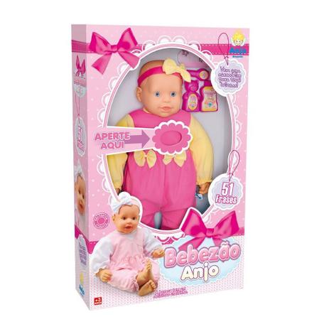 Menor preço em Boneca Bebezao 60cm - Fala 51 Frases - Anjo Brinquedos