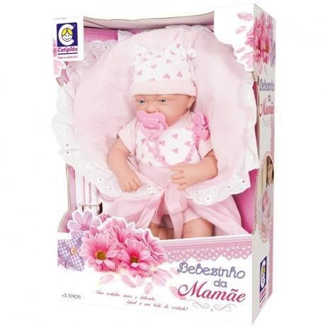 Boneca Bebezinho da Mamãe com macacão Cotiplás Menor preço em Boneca Bebezinho da Mamãe com macacão Cotiplás