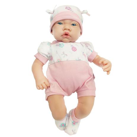 Boneca - Bebezinho da Mamãe com Macacão Rosa Florido - Cotiplás - Cotiplas Menor preço em Boneca - Bebezinho da Mamãe com Macacão Rosa Florido - Cotiplás - Cotiplas
