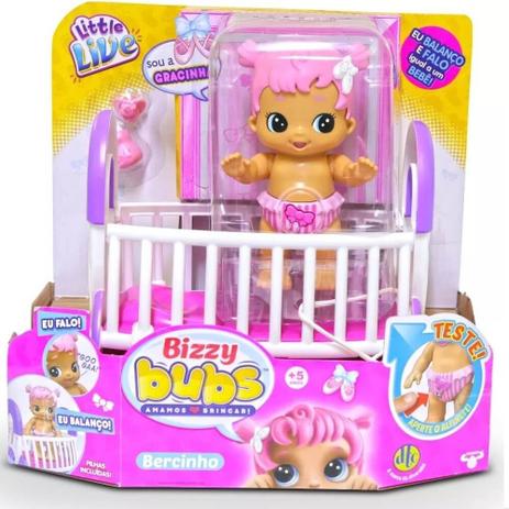 Boneca Bizzy Bubs Bercinho - Dtc Menor preço em Boneca Bizzy Bubs Bercinho - Dtc