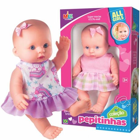 Boneca Coleção Pepitinhas 19CM Milk - Milk brinquedos Menor preço em Boneca Coleção Pepitinhas 19CM Milk - Milk brinquedos