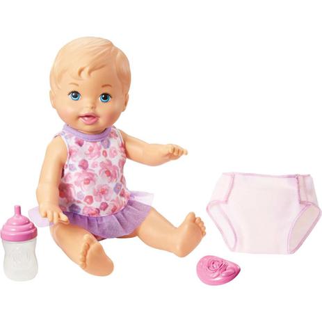 Boneca com Mecanismo Little MOMMY Bebe FAZ Xixi Mattel FBC88 Menor preço em Boneca com Mecanismo Little MOMMY Bebe FAZ Xixi Mattel FBC88