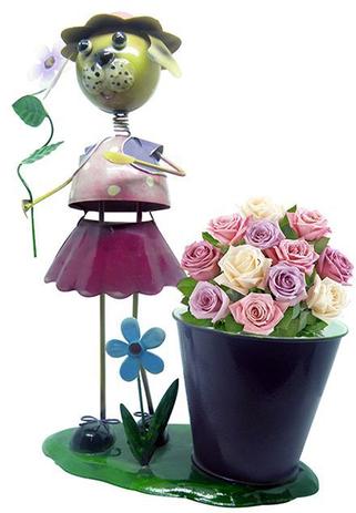 Boneca De Ferro Para Enfeite e Decoraçao Jardim e Flores Decorativo (BON-M-19 MENINA) - Braslu Menor preço em Boneca De Ferro Para Enfeite e Decoraçao Jardim e Flores Decorativo (BON-M-19 MENINA) - Braslu