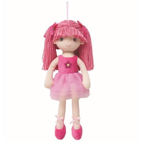 Boneca de Pano Bailarina Sweet Saia Rosa - Buba Menor preço em Boneca de Pano Bailarina Sweet Saia Rosa - Buba