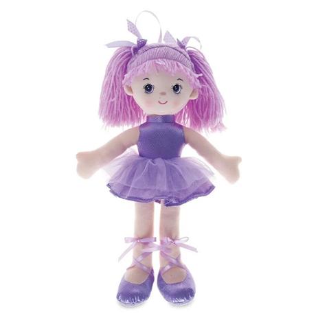 Boneca de Pano Buba Bailarina Glitter Roxa tamanho P Menor preço em Boneca de Pano Buba Bailarina Glitter Roxa tamanho P