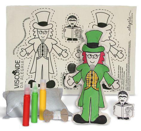 Boneca de Pano - Visconde da Alegria - Alegria Sem Bateria Menor preço em Boneca de Pano - Visconde da Alegria - Alegria Sem Bateria