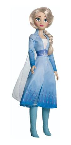 Boneca Frozen 2 Gigante - Elsa (80cm) - Baby Brink Menor preço em Boneca Frozen 2 Gigante - Elsa (80cm) - Baby Brink