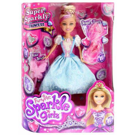 Boneca Funville Sparkle Girlz Super Brilhante - Dtc Menor preço em Boneca Funville Sparkle Girlz Super Brilhante - Dtc