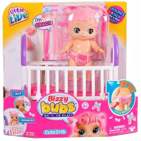 Boneca Gracinha Bizzy Bubs Bercinho - DTC Menor preço em Boneca Gracinha Bizzy Bubs Bercinho - DTC