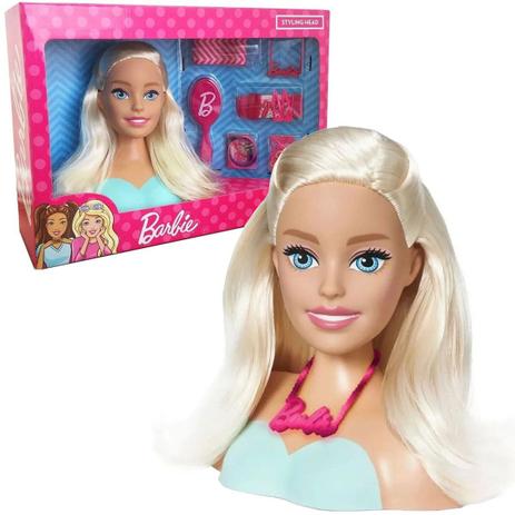 Boneca Infantil Barbie Styling Head com Acessórios - Pupee - MATTEL Menor preço em Boneca Infantil Barbie Styling Head com Acessórios - Pupee - MATTEL