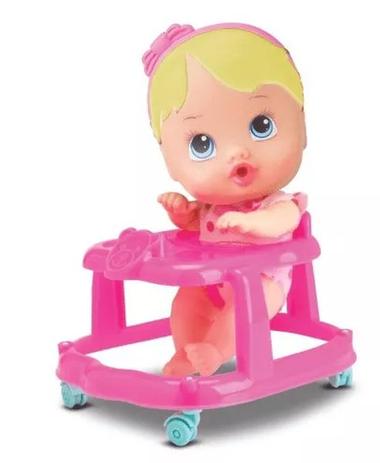 Boneca Little Dolls Andador Loira Divertoys Menor preço em Boneca Little Dolls Andador Loira Divertoys