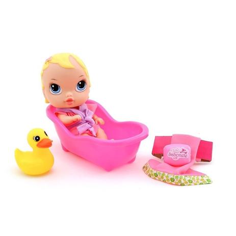 Boneca Little Dolls Banho 645 Divertoys Menor preço em Boneca Little Dolls Banho 645 Divertoys