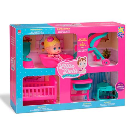 Boneca Little Dolls Kit Casinha Completo Diver Toys é boa?