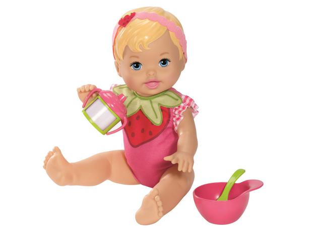 Boneca Little Mommy - Momentos do Bebê - Comidinha Moranguinho Mattel