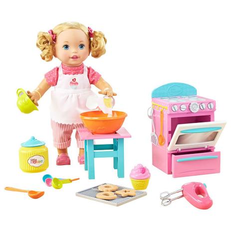 Boneca Little Mommy Pequena Chef - Mattel Menor preço em Boneca Little Mommy Pequena Chef - Mattel