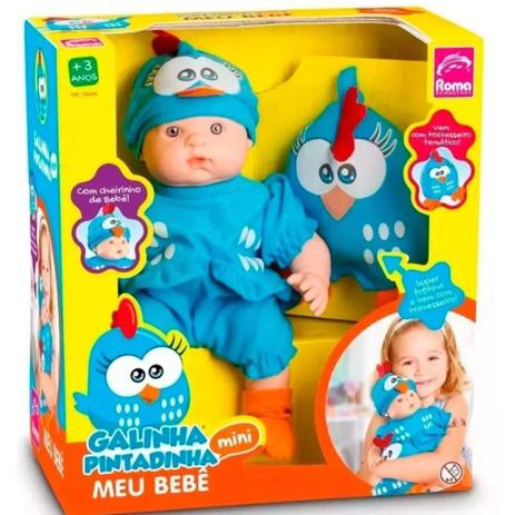 Boneca Meu Bebe Galinha Pintadinha Mini 5604 - Roma Menor preço em Boneca Meu Bebe Galinha Pintadinha Mini 5604 - Roma