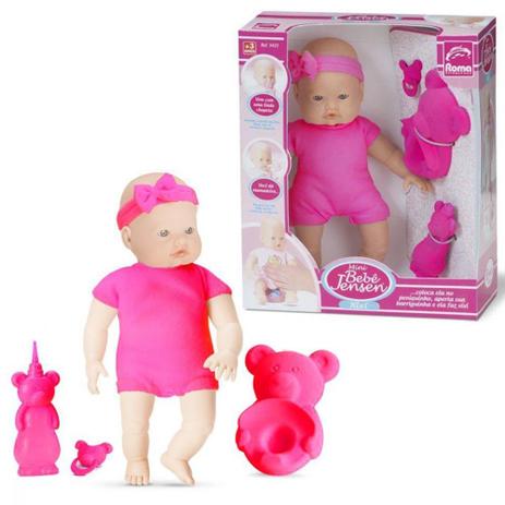 Boneca Micro Bebe Xixi Com Acessorios Roma 5421 Bonecas Magazine Luiza