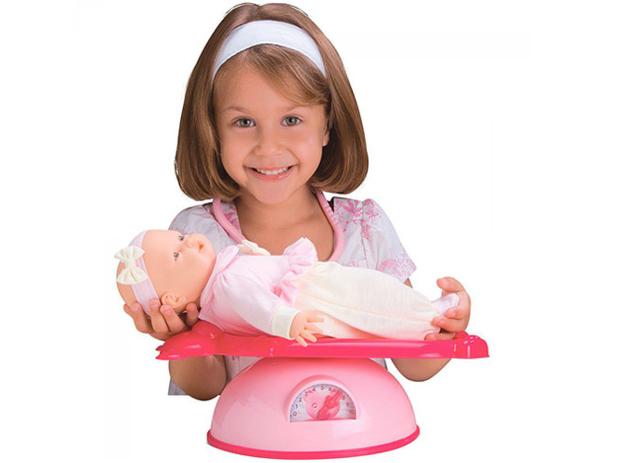 Boneca Mini Bebê Mania Pediatra - Roma Brinquedos