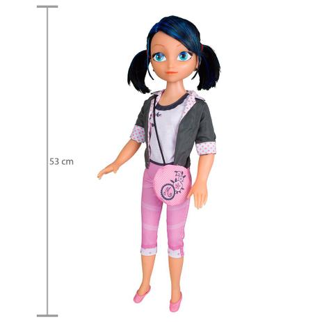 Boneca Miraculous - Marinette - 53 cm - Baby Brink - Novabrink Menor preço em Boneca Miraculous - Marinette - 53 cm - Baby Brink - Novabrink