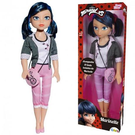Boneca Miraculous Marinette - Baby Brink Menor preço em Boneca Miraculous Marinette - Baby Brink