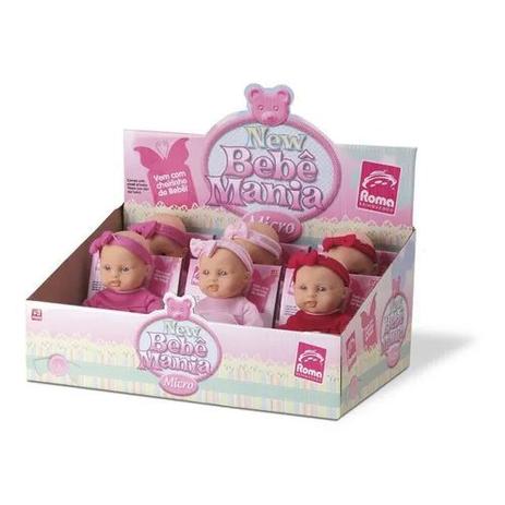 Boneca New Micro Bebe Mania Pequena Vinil Roma Bonecas Magazine Luiza
