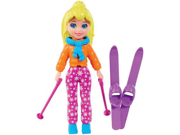 Boneca Polly Pocket Esquiadora - com Acessórios Mattel