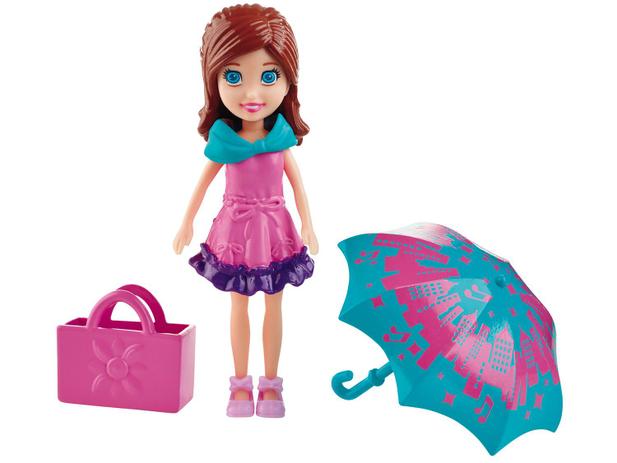 Boneca Polly Pocket Férias Com Amigas Lila - com Acessórios Mattel