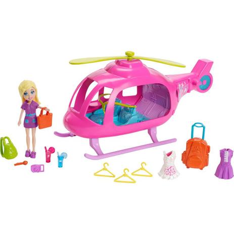 Boneca Polly Pocket - Helicóptero Popstar - Mattel Menor preço em Boneca Polly Pocket - Helicóptero Popstar - Mattel