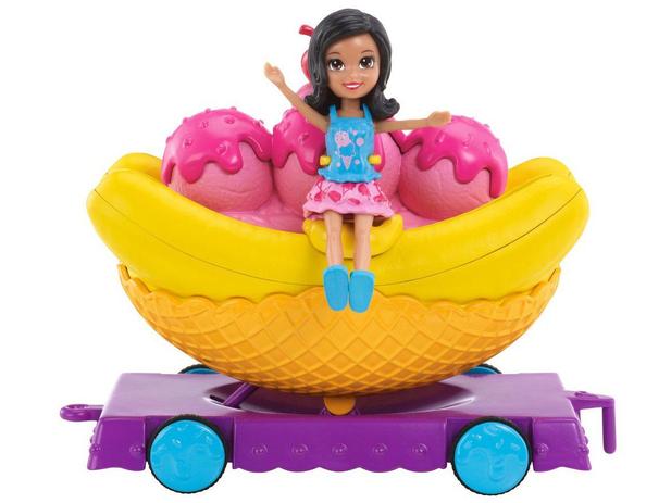 Boneca Polly Pocket - Ice Cream - Crissy - Carrinho de Carnaval Mattel