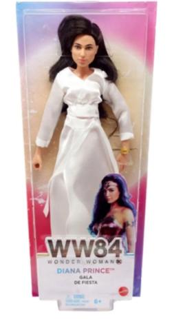 Boneca Princesa Diana Dc WW84 Vestido de Gala - Mattel -
