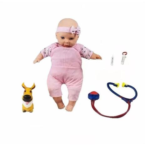 Boneca Pup Baby com Laço Veterinária - Bee Toys Menor preço em Boneca Pup Baby com Laço Veterinária - Bee Toys