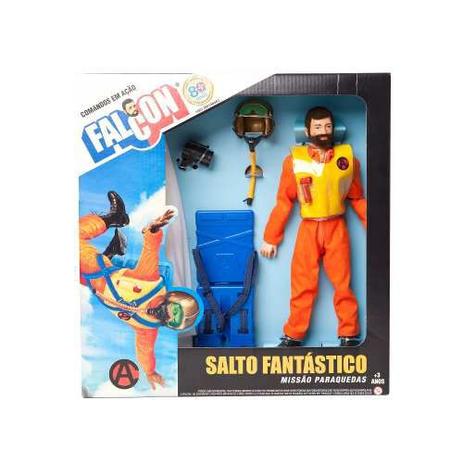 Menor preço em Boneco 30 cm Falcon Salto Fantástico Com Paraquedas - Estrela.