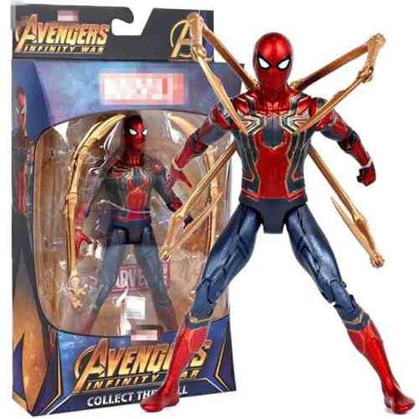 Boneco Action Figure Homem Aranha De Ferro Guerra Infinita - Marvel