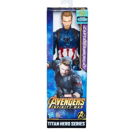 Boneco Avengers Figura 12 Power FX Capitão America - E1421 - Hasbro Menor preço em Boneco Avengers Figura 12 Power FX Capitão America - E1421 - Hasbro