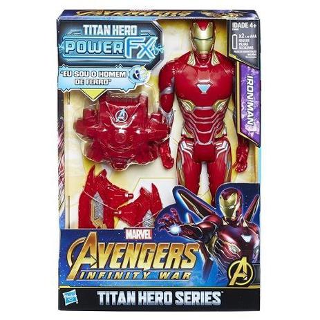 Boneco Avengers Power PACK Homem de Ferro Hasbro 12980 E0606 Menor preço em Boneco Avengers Power PACK Homem de Ferro Hasbro 12980 E0606