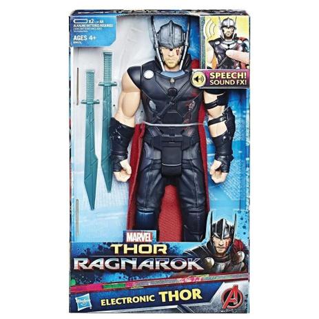 Boneco Avengers - Thor Ragnarok Eletrônico - Hasbro Menor preço em Boneco Avengers - Thor Ragnarok Eletrônico - Hasbro