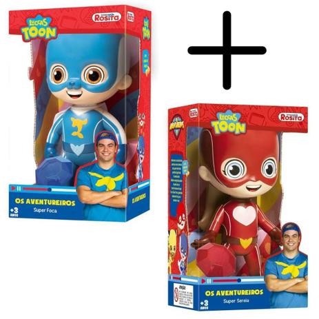 Boneco Aventureiro Super Foca e Super Sereia+Pedra do Poder - NOVABRINK Menor preço em Boneco Aventureiro Super Foca e Super Sereia+Pedra do Poder - NOVABRINK