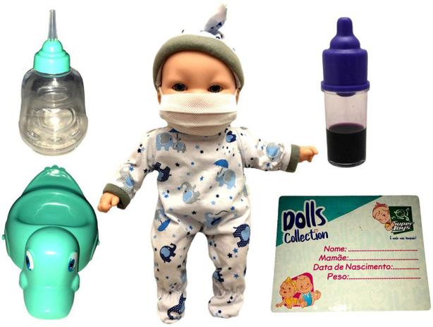 Boneco Bebê Menino Recém Nascido Newborn Bebezinho Real Faz Xixi Estilo  Reborn - Super Toys - Bonecos - Magazine Luiza