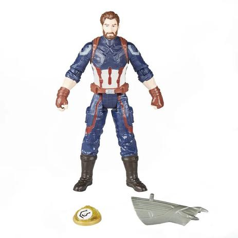 Boneco Capitão América 15 cm com Joia do Infinito E1407 - Hasbro é boa?